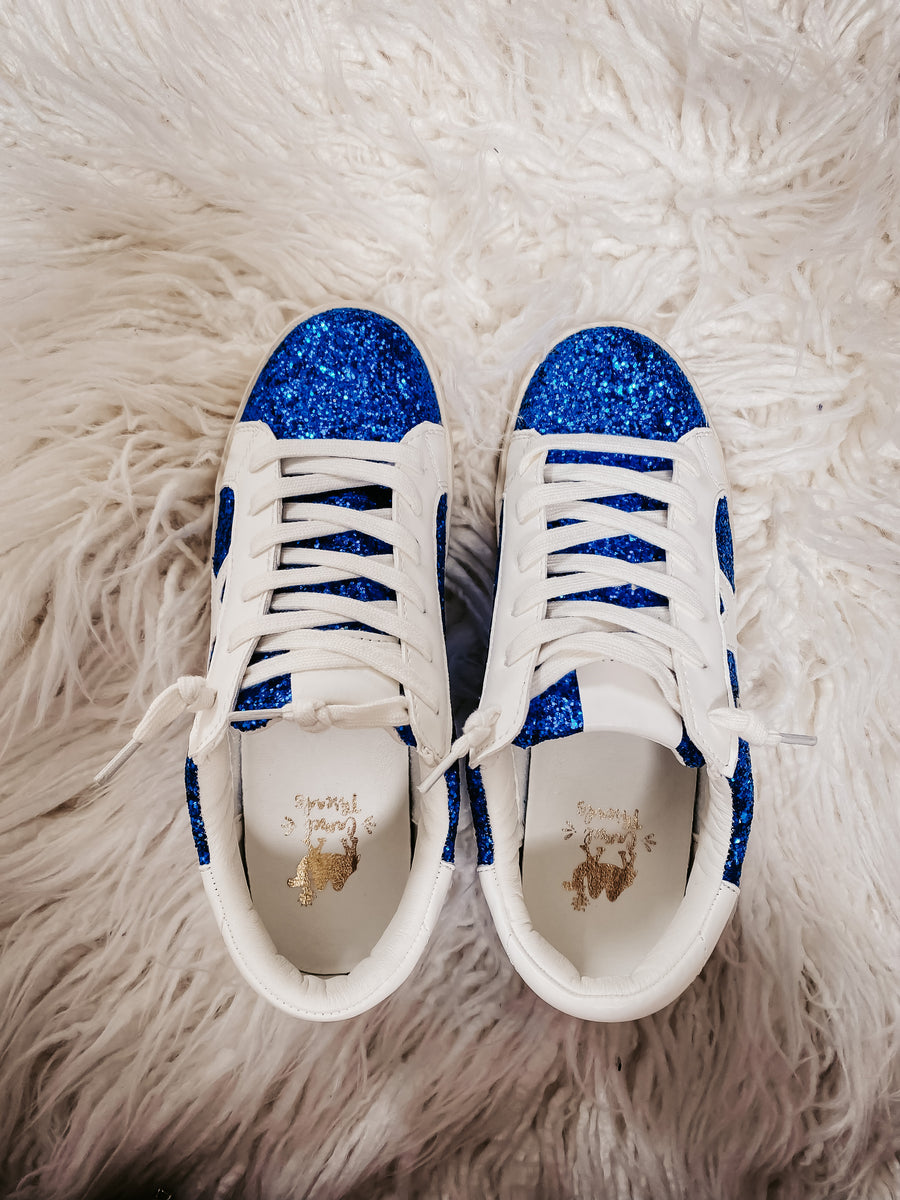 KENTUCKY BLUE SPARKLE SNEAKERS – Elleigh & Claire Boutique