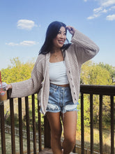 Load image into Gallery viewer, FLOWER POWER CHENILLE CARDIGAN