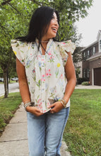 Load image into Gallery viewer, BLOOM AND GRACE RUFFLE TOP