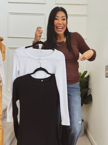 DOORBUSTER: CLOSET STAPLE LONG SLEEVE TOP