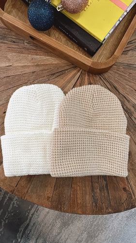 WAFFLE KNIT BEANIE