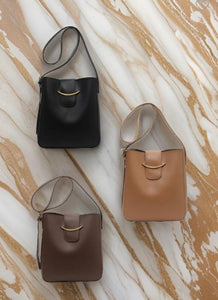 VEGAN LEATHER CROSSBODY SHOULDER BAG