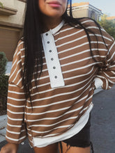 Load image into Gallery viewer, COFFEE DATE WAFFLE KNIT PULLOVER