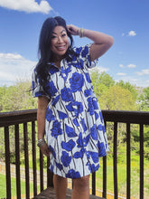 Load image into Gallery viewer, BLUE BONNETS TIERED DRESS