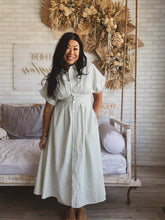 Load image into Gallery viewer, SPRING MEET STRIPED MIDI DRESS
