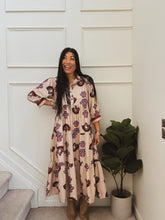 Load image into Gallery viewer, WINTER BLOOM MIDI DRESS