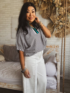 BRUNCH AND BUBBLE DOLMAN TOP