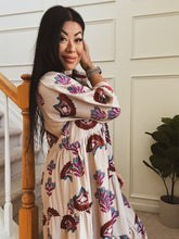 Load image into Gallery viewer, WINTER BLOOM MIDI DRESS