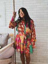 Load image into Gallery viewer, STYLE STATEMENT FLORAL PATCHWORK DRESS