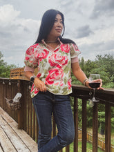 Load image into Gallery viewer, WILD BLOOMS FLORAL TOP