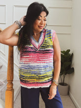 Load image into Gallery viewer, KALEIDOSCOPE KNIT SWEATER VEST
