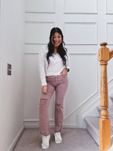 Load image into Gallery viewer, AVERY STRAIGHT LEG CROPPED JEANS