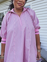 Load image into Gallery viewer, PIPER PINK PINSTRIPE DRESS