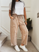 Load image into Gallery viewer, BAILEY MINERAL WASH BARREL CUT PANTS