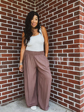 Load image into Gallery viewer, COFFEE RUN WIDE LEG PANTS