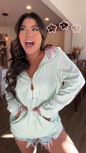 CHLOE FLORAL HOODIE