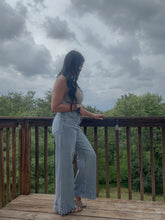 Load image into Gallery viewer, RACHEL SCALLOPED EYELET JEANS