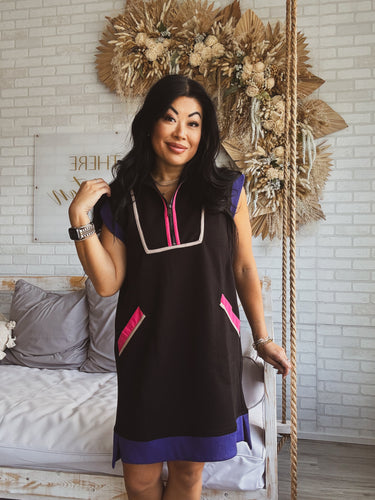BLOCK PARTY COLORBLOCK DRESS