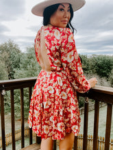 Load image into Gallery viewer, CHANGING SEASONS FLORAL CUT OUT DRESS