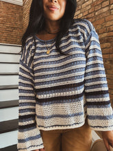 Load image into Gallery viewer, KENTUCKY BLUES STRIPE SWEATER