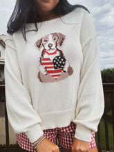 Load image into Gallery viewer, PATRIOTIC PUP KNIT SWEATER