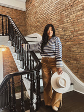 Load image into Gallery viewer, KENTUCKY BLUES STRIPE SWEATER