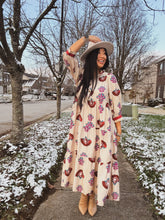 Load image into Gallery viewer, WINTER BLOOM MIDI DRESS