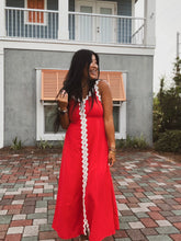 Load image into Gallery viewer, SWEET DARLING RIC RAC MIDI DRESS