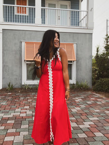 SWEET DARLING RIC RAC MIDI DRESS