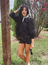Load image into Gallery viewer, PRETTY AND PREPPY RUFFLED COLLAR TOP