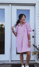 Load image into Gallery viewer, PIPER PINK PINSTRIPE DRESS
