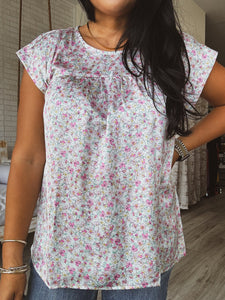 DOORBUSTER: FIELD OF FLOWERS BABYDOLL TOP