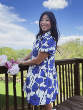 Load image into Gallery viewer, BLUE BONNETS TIERED DRESS