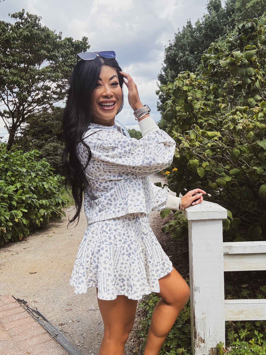 BLUEBELLE DITSY FLORAL SKORT
