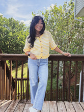 Load image into Gallery viewer, LEMONADE FIZZ OPEN KNIT CARDI