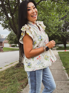 BLOOM AND GRACE RUFFLE TOP
