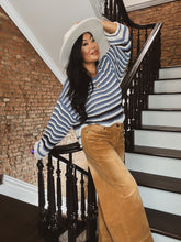Load image into Gallery viewer, KENTUCKY BLUES STRIPE SWEATER