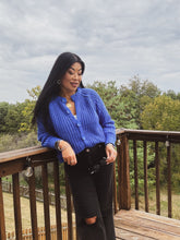 Load image into Gallery viewer, BLUEGRASS STATE CHUNKY CARDIGAN