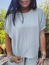 Load image into Gallery viewer, SERENITY SAGE TEXTURED DOLMAN TOP