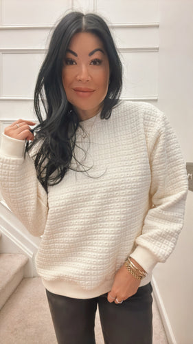 WINTER WONDERLAND TEXTURED PULLOVER