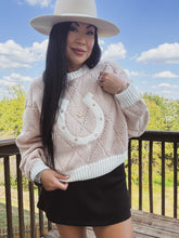 Load image into Gallery viewer, LUCKY HORSESHOE SWEATER