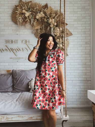 POP ART FLORAL DRESS