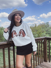 Load image into Gallery viewer, COWGIRL HORSE SWEATER