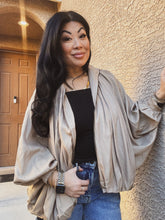 Load image into Gallery viewer, SILVIE PLEATED BOMBER JACKET