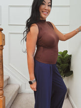 Load image into Gallery viewer, HIGH ACHIEVER SLEEVELESS RUCHED TOP
