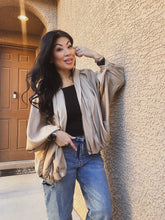 Load image into Gallery viewer, SILVIE PLEATED BOMBER JACKET