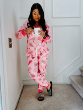 Load image into Gallery viewer, SHIRLEY &amp; STONE PINK XMAS TREE PJ SET