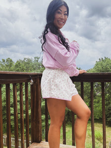 SWEET AS PIE FLORAL SHORTS