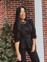 Load image into Gallery viewer, HOURGLASS PEPLUM TOP