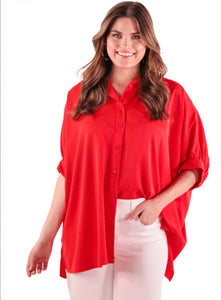 DOORBUSTER: BUTTON DOWN OVERSIZED TUNIC